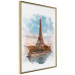 Poster Parisian View - colorful landscape of the Eiffel Tower in watercolor motif 131778 additionalThumb 4