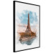 Poster Parisian View - colorful landscape of the Eiffel Tower in watercolor motif 131778 additionalThumb 2