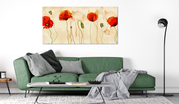 Large canvas print Tears of Poppies II [Large Format] 132378 additionalImage 5
