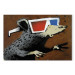 Canvas Art Print Rat in 3D Glasses (Banksy) - street art of a whimsical animal 132478