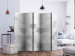 Room Divider Harmony of Triangles II (5-piece) - geometric gray pattern in 3D 132878 additionalThumb 2
