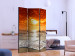 Folding Screen Fairytale Sunset (3-piece) - landscape of the ocean and red sky 132978 additionalThumb 2