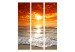 Folding Screen Fairytale Sunset (3-piece) - landscape of the ocean and red sky 132978 additionalThumb 3