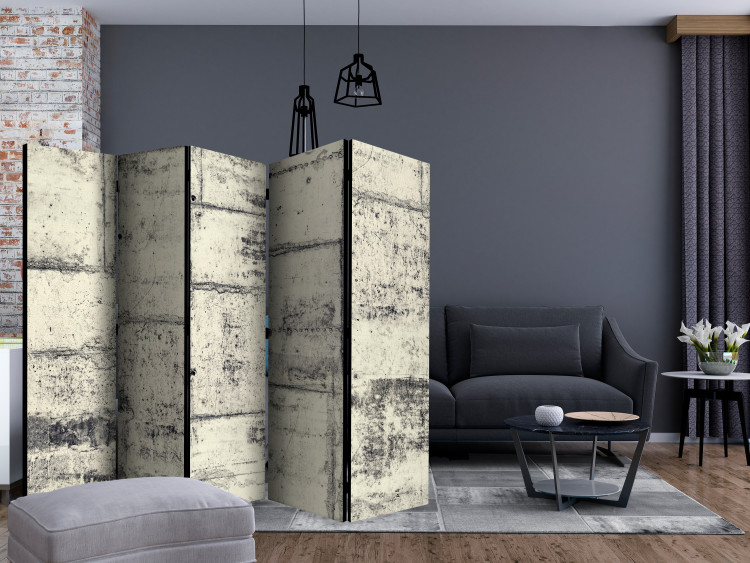 Room Separator Love the Concrete II (5-piece) - industrial concrete texture 133178 additionalImage 4