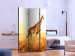 Room Separator Giraffe - Stroll (3-piece) - wild animal against a sunny field 133378 additionalThumb 2