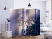 Room Divider Winter Galaxy II - lily flower on abstract purple background 133878 additionalThumb 2