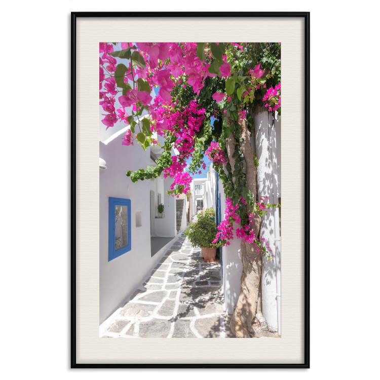 Wall Poster Lonely Alley - a summer landscape of Greek architecture amidst nature 136078 additionalImage 25