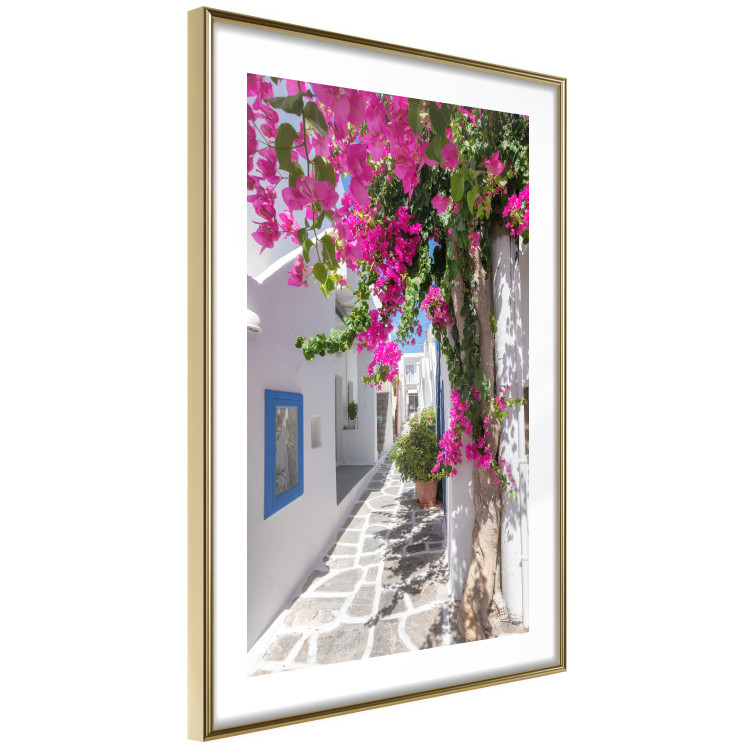 Wall Poster Lonely Alley - a summer landscape of Greek architecture amidst nature 136078 additionalImage 2