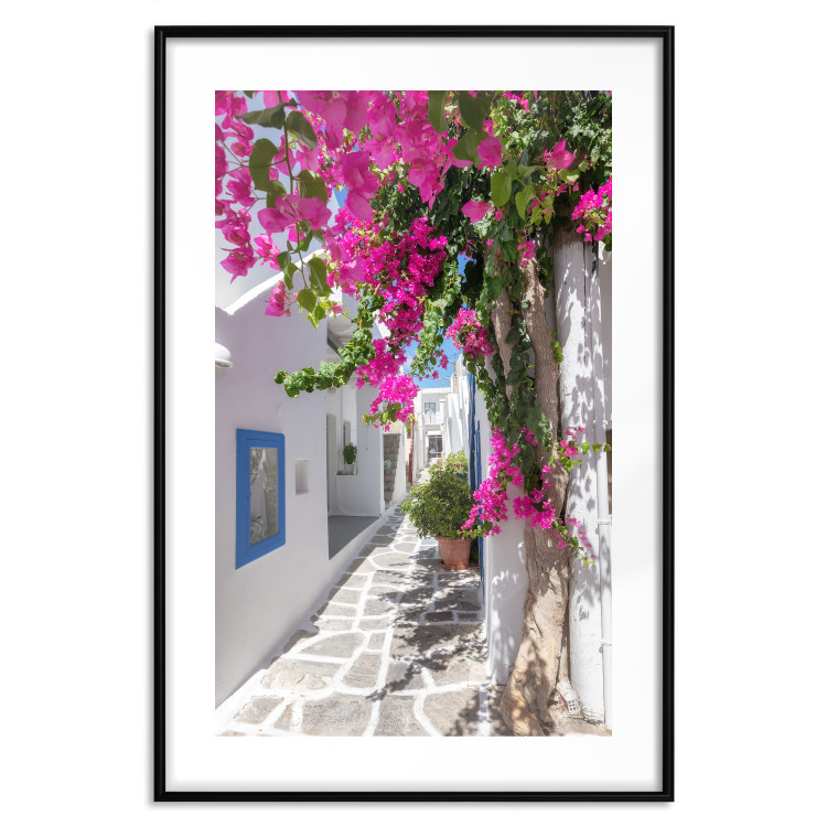 Wall Poster Lonely Alley - a summer landscape of Greek architecture amidst nature 136078 additionalImage 27