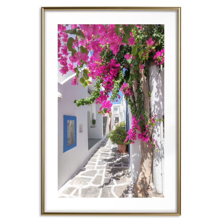 Wall Poster Lonely Alley - a summer landscape of Greek architecture amidst nature 136078 additionalImage 19
