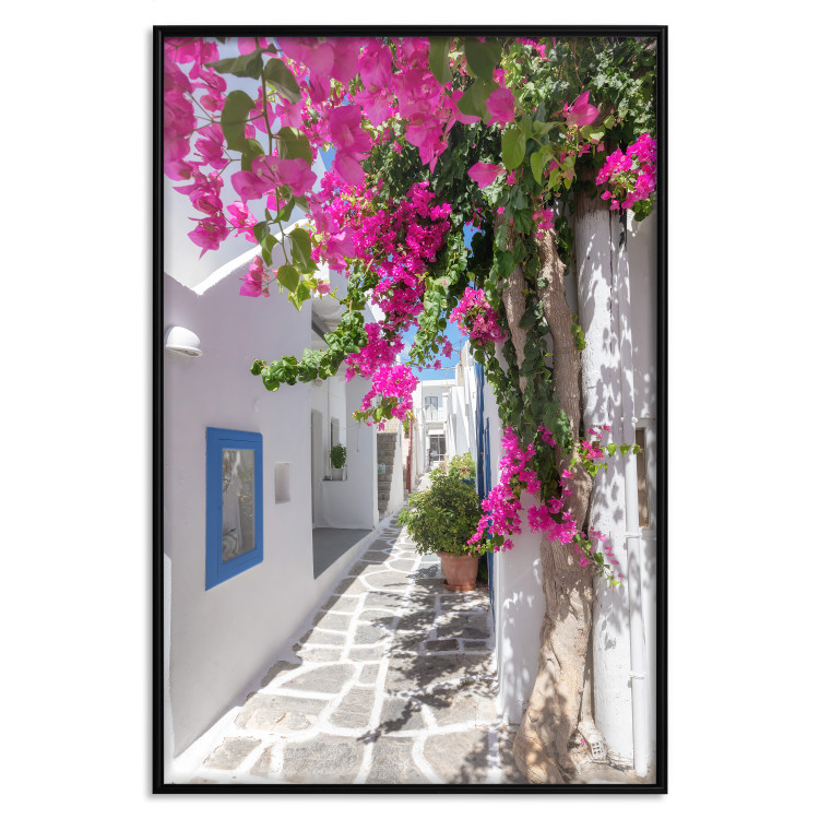 Wall Poster Lonely Alley - a summer landscape of Greek architecture amidst nature 136078 additionalImage 15