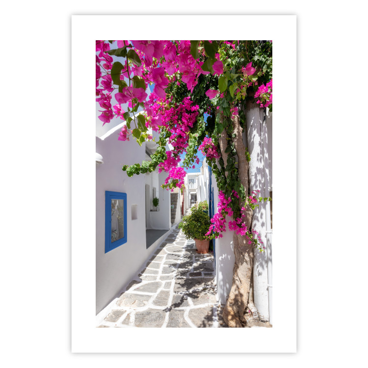 Wall Poster Lonely Alley - a summer landscape of Greek architecture amidst nature 136078 additionalImage 12