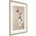Wall Poster Softness of Cotton - plant with soft white flowers on a beige background 137978 additionalThumb 18