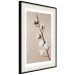 Wall Poster Softness of Cotton - plant with soft white flowers on a beige background 137978 additionalThumb 19