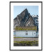 Wall Poster Cottage under the Rock - landscape of a cottage against a lake and a large gray mountain 138778 additionalThumb 24