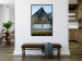 Wall Poster Cottage under the Rock - landscape of a cottage against a lake and a large gray mountain 138778 additionalThumb 11
