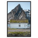 Wall Poster Cottage under the Rock - landscape of a cottage against a lake and a large gray mountain 138778 additionalThumb 23