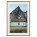 Wall Poster Cottage under the Rock - landscape of a cottage against a lake and a large gray mountain 138778 additionalThumb 25
