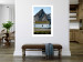Wall Poster Cottage under the Rock - landscape of a cottage against a lake and a large gray mountain 138778 additionalThumb 9