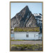 Wall Poster Cottage under the Rock - landscape of a cottage against a lake and a large gray mountain 138778 additionalThumb 27
