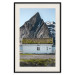 Wall Poster Cottage under the Rock - landscape of a cottage against a lake and a large gray mountain 138778 additionalThumb 26