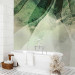 Wall Mural Storm of colours - abstract in shades of green with silver elements 143478 additionalThumb 8