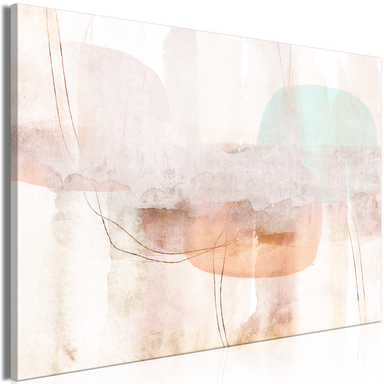 Canvas Print Interplay of Colors (1-piece) Wide - pastel unique abstraction 143678 additionalImage 2