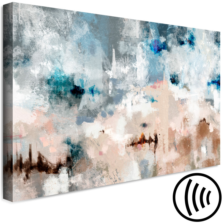 Canvas Unreal Landscape (1-piece) - abstraction in blues and pinks 143878 additionalImage 6