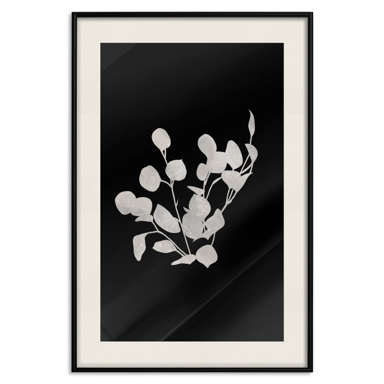 Wall Poster Eucalyptus Twigs - Minimalist Leaves on a Dark Background 146178 additionalImage 27