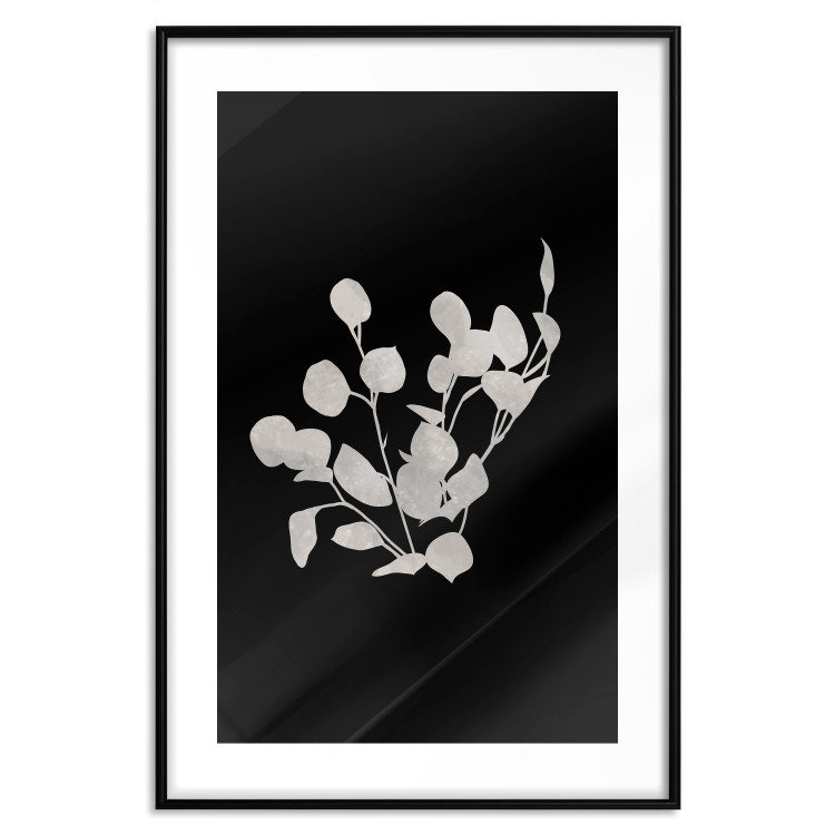 Wall Poster Eucalyptus Twigs - Minimalist Leaves on a Dark Background 146178 additionalImage 24