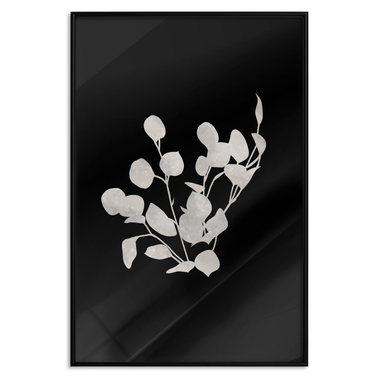 Wall Poster Eucalyptus Twigs - Minimalist Leaves on a Dark Background 146178 additionalImage 23