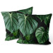 Decorative Velor Pillow Philodendron gloriosum - exotic plants with rich detailing 147078 additionalThumb 3