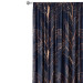 Decorative Curtain Leafy abstraction - plant theme presented on a dark blue background 147278 additionalThumb 4
