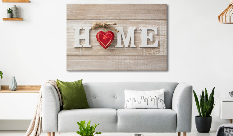 Large canvas print Home: Red [Large Format] 149278 additionalImage 5