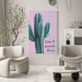 Canvas Can’t Touch This! - Inscription on a Pink Background With a Green Cactus 151278 additionalThumb 9