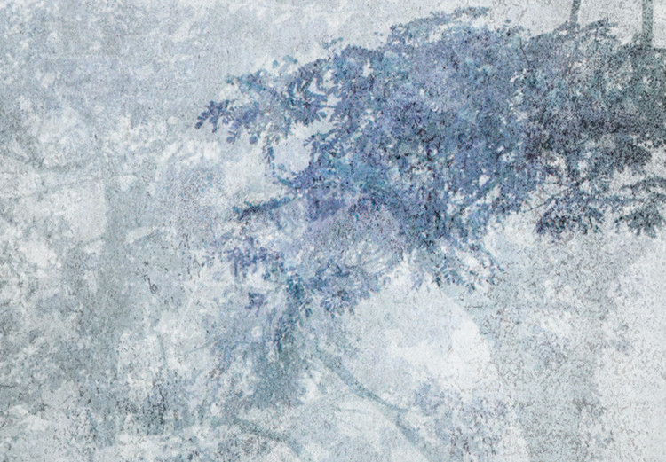 Canvas Art Print Trees in a Misty Aura - Nature in Blue-Gray Tones 151778 additionalImage 5