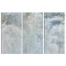 Canvas Art Print Trees in a Misty Aura - Nature in Blue-Gray Tones 151778
