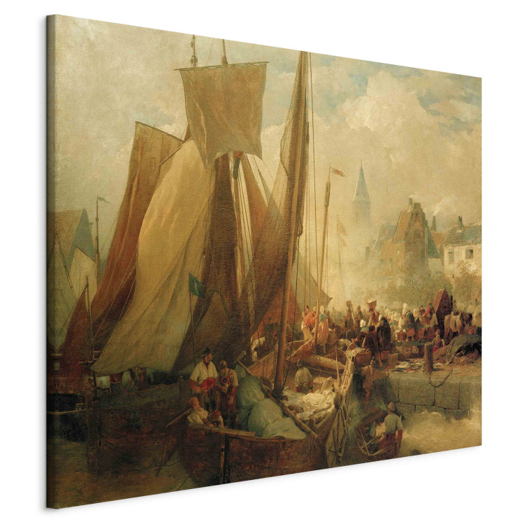 Reproduction Painting Fischmarkt in Ostende 154078 additionalImage 2