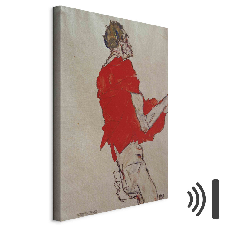 Art Reproduction E.Schiele, Stehender Mann mit rot.Tuch 154378 additionalImage 8