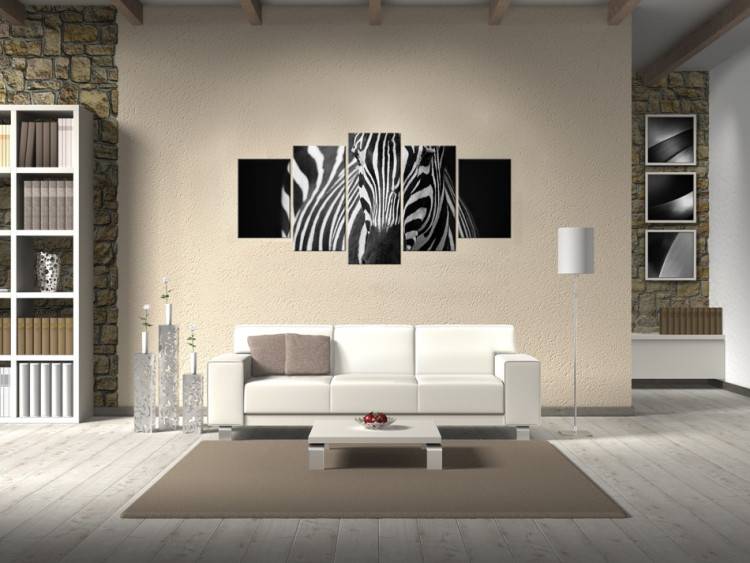 Canvas Art Print Zebra look 58478 additionalImage 3