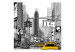 Photo Wallpaper Comic about New York - Black and White Architecture with Yellow Taxis 61478 additionalThumb 1