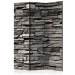 Room Divider Screen Stone Facade - architectural texture of gray stone bricks 95478