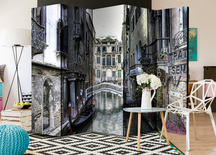 Room Divider Screen Romantic Venice II - romantic architecture of a flooded city 95678 additionalImage 2