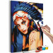 Paint by Number Kit Native American Girl 107488 additionalThumb 3