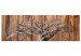 Canvas Tree Chronicle (1-part) Narrow - Landscape on Brown Texture 108288