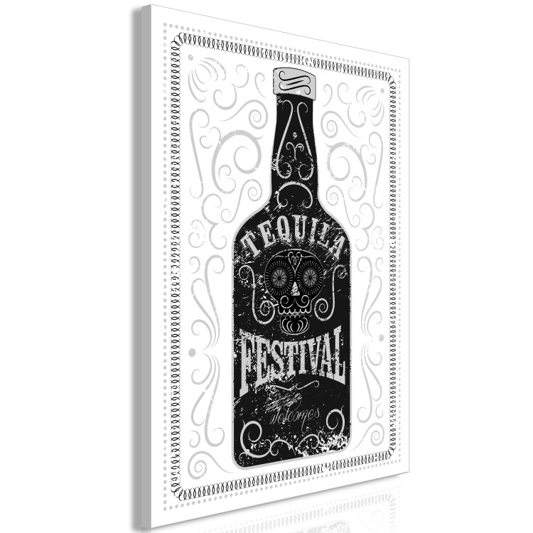 Canvas Print Tequila Bottle (1-part) - Alcoholic Atmosphere in Retro Style 115088 additionalImage 2