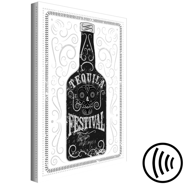 Canvas Print Tequila Bottle (1-part) - Alcoholic Atmosphere in Retro Style 115088 additionalImage 6