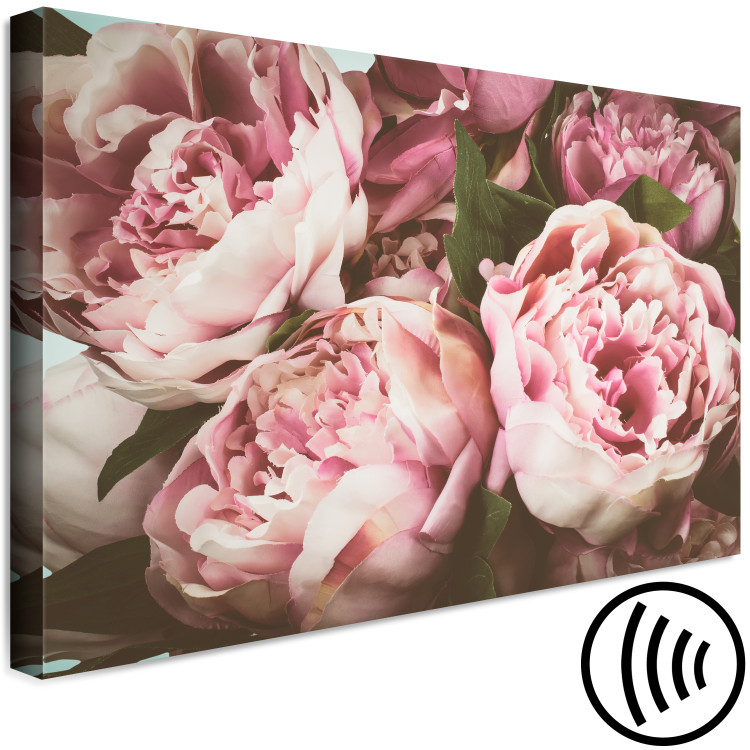 Canvas Bouquet of Pastel Flowers (1-part) - Peonies in Pink Shade 116388 additionalImage 6