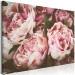 Canvas Bouquet of Pastel Flowers (1-part) - Peonies in Pink Shade 116388 additionalThumb 2