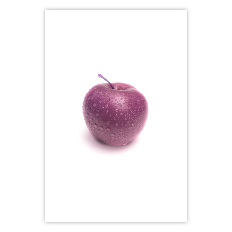 Wall Poster Apple - red fruit with water droplets on a solid white background 116788 additionalImage 25